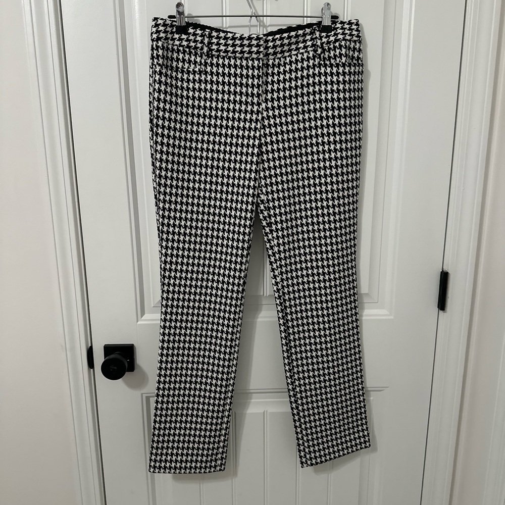 Gingham Black/White Columnist Express Pants.